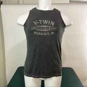 Harley-Davidson Black Women’s Studded V-Twin Muscle Tee Milwaukee, WI (481)
